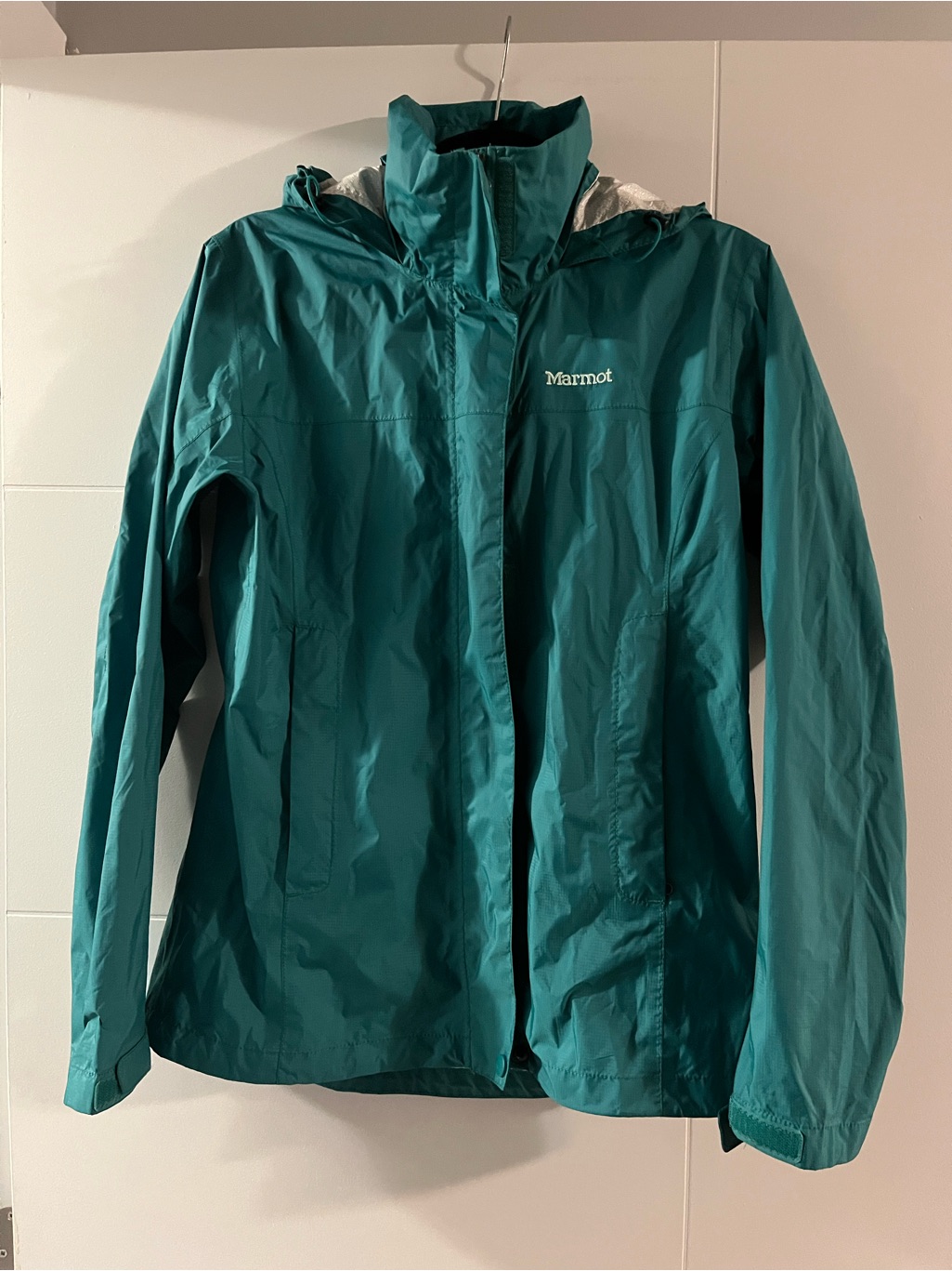 Marmot Dark Teal Hooded Shell Jacket